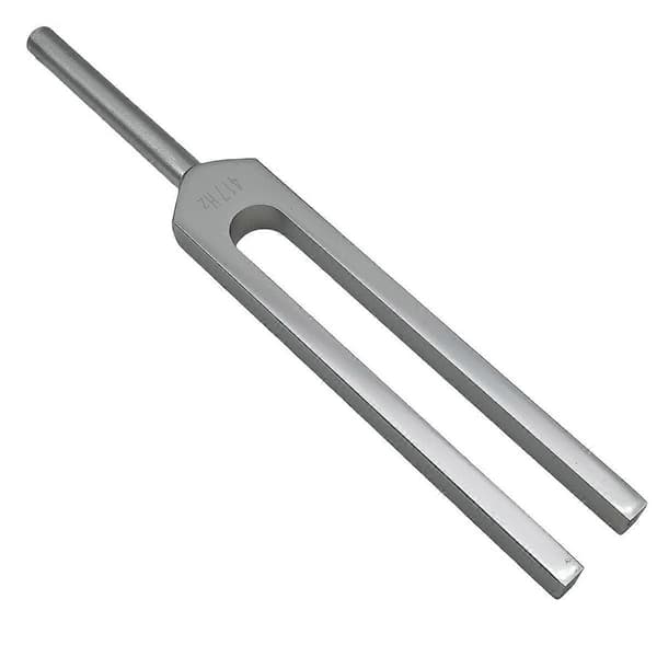 Stemmegaffel i Aluminium Legering, 417Hz Stemmegaffel med Silikonhammer, til Test af Nervesystemet