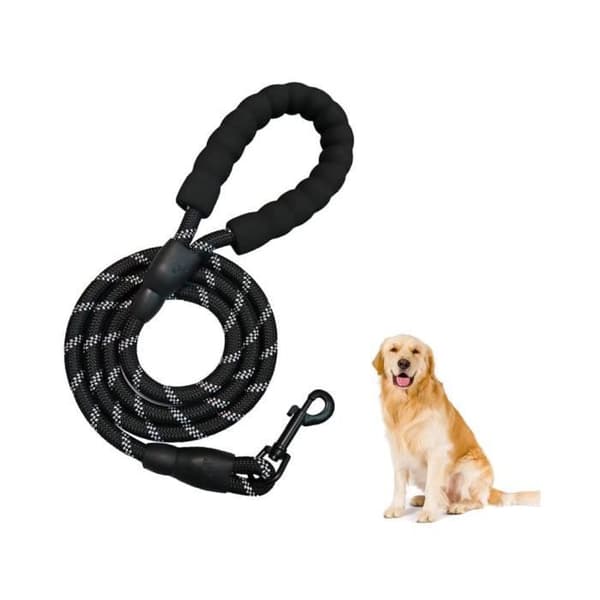 Hundkoppel - 3M - 3m - Slitstark Nylon - Vadderat Handtag - Reflekterande
