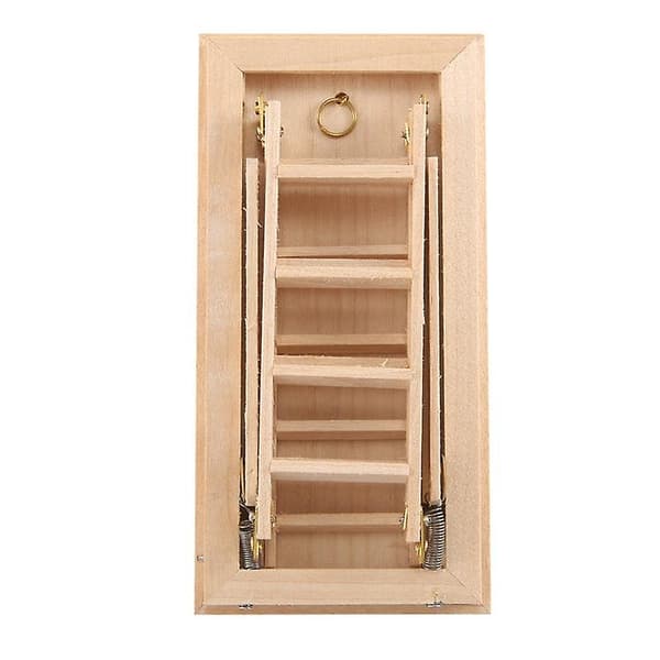 1:12 Mini Moderne Miniature Møbler Foldbar Loft Trappe Dukkehust Dekoration