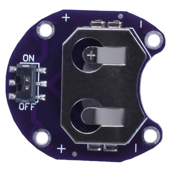 2 x Batteriholder til Knapcelsbatteri CR2032 - Med Afbryder (2 stk)