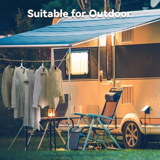 3-pak foldbare bøjler - Aluminium - til rejser/krydstogter/camping - Sort