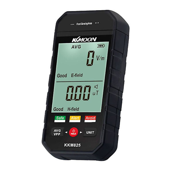 KKmoon kkm825 Håndholdt Bærbar Elektromagnetisk Strålingsmåler Stor LCD-skærm Display Elektrisk F