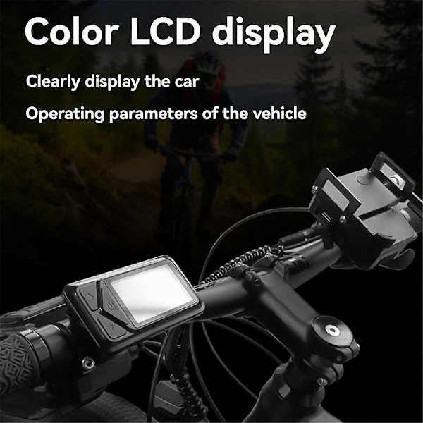 E-Bike Display 36V 48V 60V E-03N LCD-skärm 5 Pin Elektrisk Scooter Smart LCD Färgskärm Mätare med