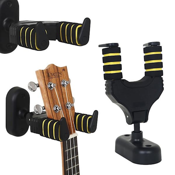 Väggmonterade gitarrhängare hållare displayställ vägg ukulele gitarr förvaringsställ