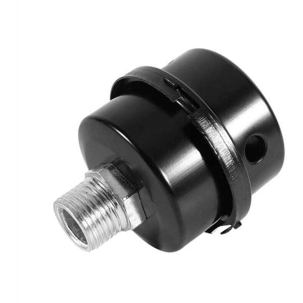 Stille trykkluftfilter, metallluftfilter, stille sugefilter 20 mm (1/2 PT 20 mm), Stille filter for luftkompressor (1/2\" gjenge 20 mm)