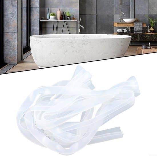 Rammeløs glassdusjdør tetningslist - 6 mm - 2 meter lang - baderomstilbehør