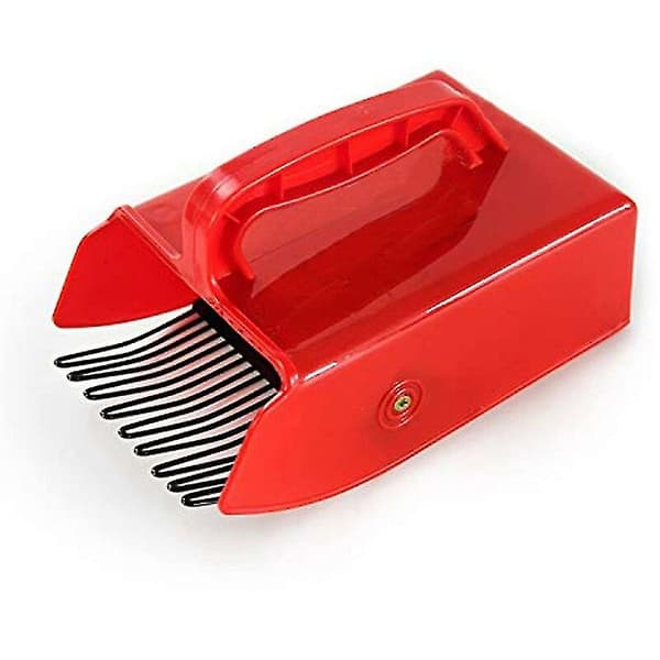 Svart rips og blåbærplukker med ergonomisk håndtak og blåbærbørste