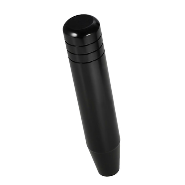 Svart 18cm Universal Aluminium Växelspaksknopp för Bil Lastbil Racing med 3 Adaptrar