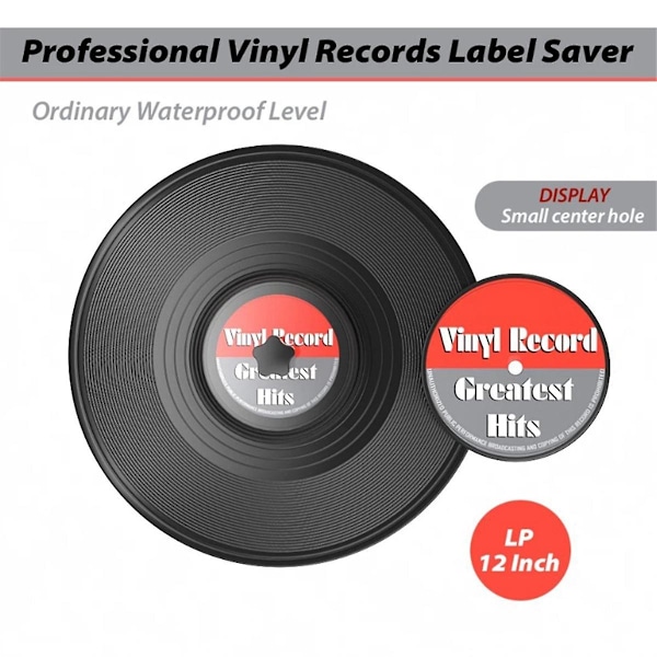 12 tommer EP LP Vinylplade Etiket Rengøring Beskyttende Ærme Vandtæt Etiket Ærme Recor