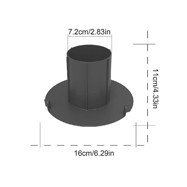 Stänkskydd för TM6 TM5 Cylinderformad Stänkskydd Effektivt Hacka Blanda och Mal Mat