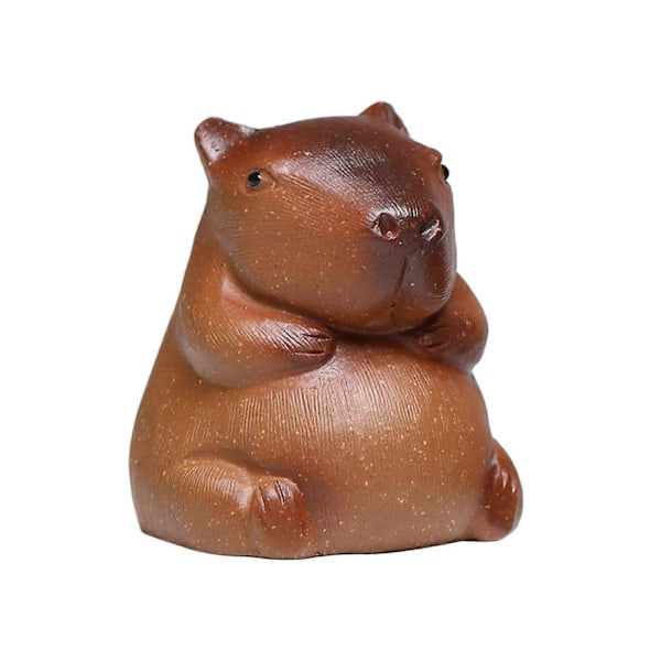 Te Dyr Ornamenter Souvenir Sød Capybara Te Dyr Statue til Hjem Værelse Kontor