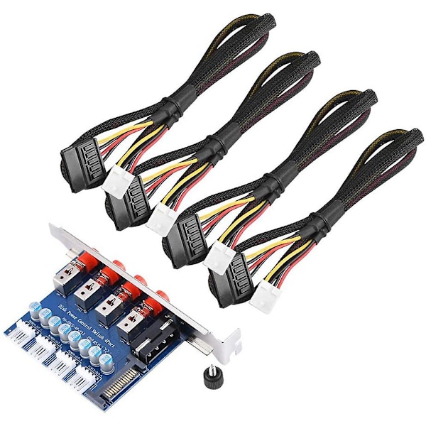 HDD Strömbrytare Hårddiskväljare SATA Drive Switcher för Stationär PC Dator