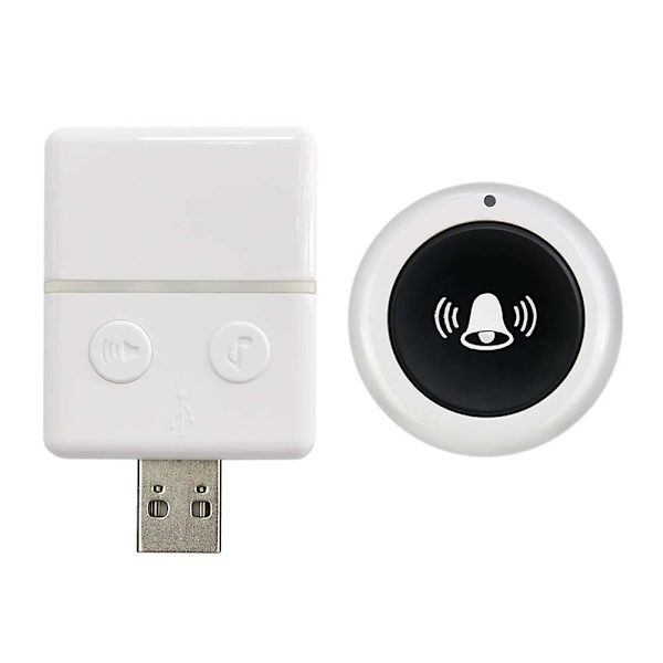 5V USB Plug and Play Trådlös Elektronisk Dörrklocka Smart Dörrklocka Mottagare med Sändare 150m Avstånd 30 Musik Intelligenta Hem Dörrklockor