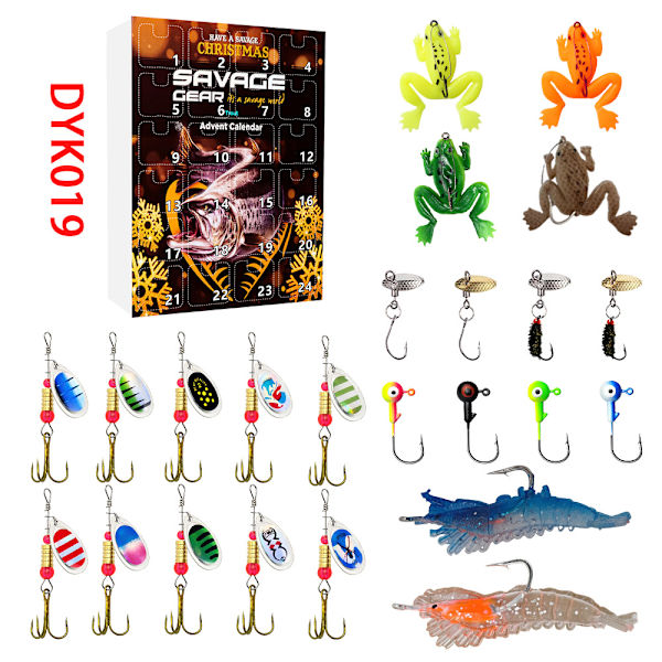 24. juli Fiskesæt Fiskeentusiaster Julekalender Blind Box[GKS] DYK19 ...