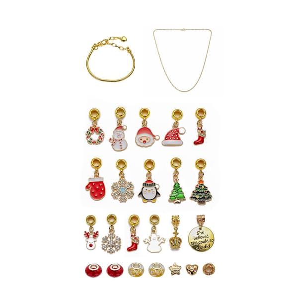 Jule-nedtælling DIY Charm Armbånd Advent Kalender Blind Box Børnegave