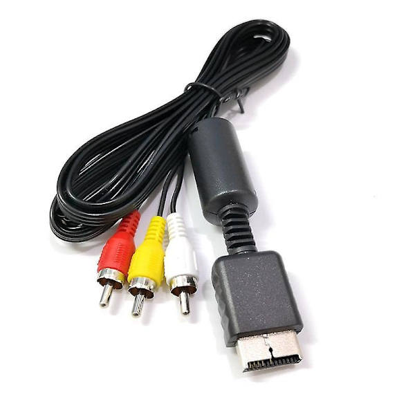RCA AV-ääni- ja videokaapeli TV:lle Playstation PS1 PS2 PS3 1,8 m adapteri