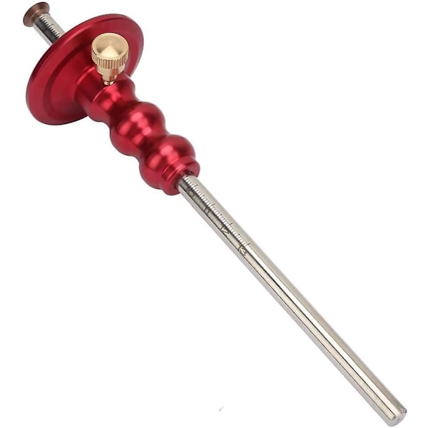 Trämarkeringsskala - Träskribent Mortise Gauge Tool, Träbearbetning Hjulmarkering (röd)