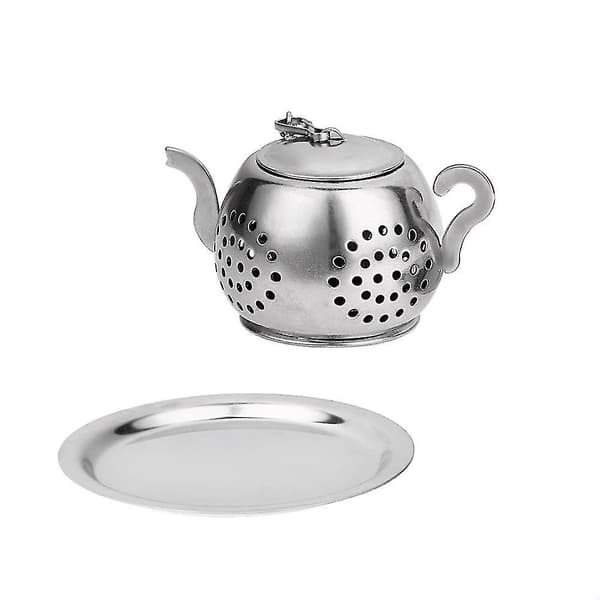 Te-æg i rustfrit stål, tekande-bakke, krydderi-te-si, urte-te