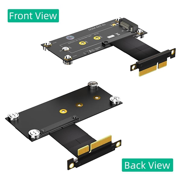 M.2 NVME Key M till PCI Express X4 Förlängningskabel Utbyggnadskort Stödjer 2230 2242 2260 2280 M2 NV
