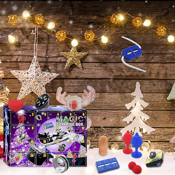 Julkalender för Barn Magisk Blind Box Julklapp Räknedagar Överraskningar Fidget Leksak