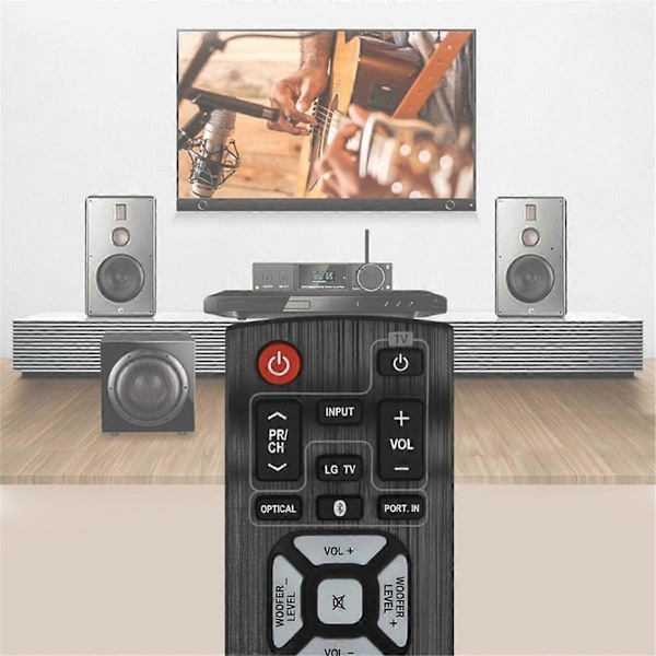 Erstatningsfjernkontroll for Soundbar for modeller NB2540, NB2540A, COV30748164, COV30748128