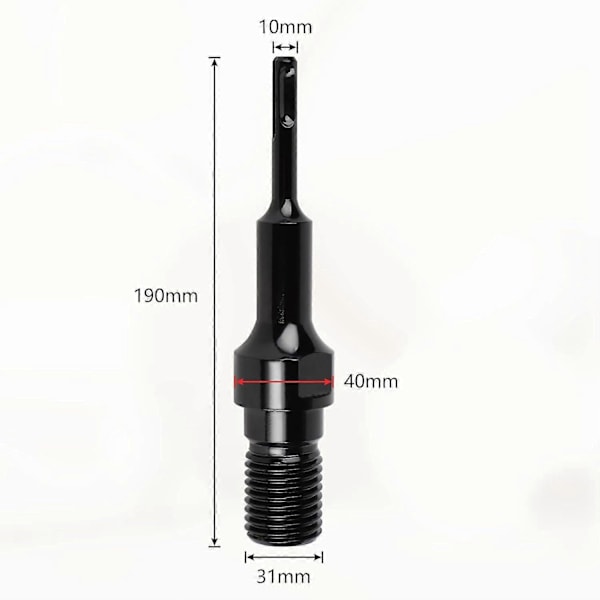 SDS PLUS Adapter til Diamantborekrone 1 1/4\" UNC, Kerneboreadapter