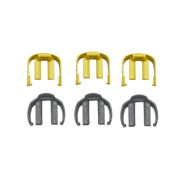 6 stk C-type gule clips connector til K2 K7 bil hjem tryk vaskemaskine dele udløser husholdning