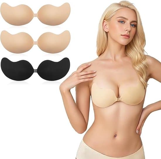 Usynlig Push-Up Stropløs BH, Genanvendelig Hudvenlig Silikone-BH, til Kjoler/Bryllup