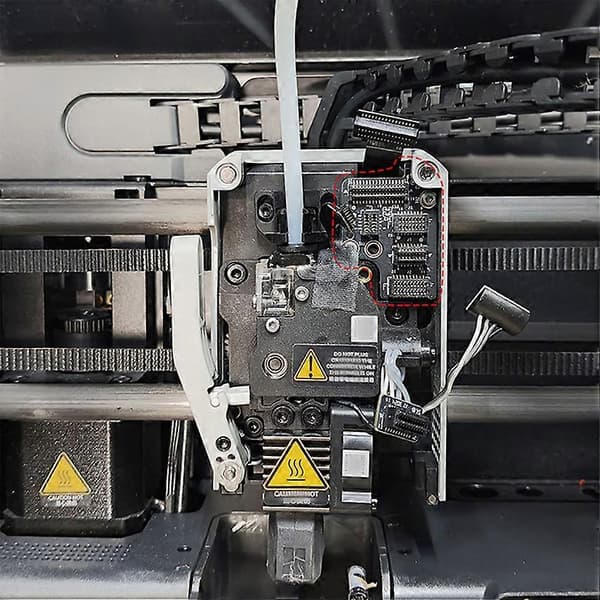 Ekstruder Adapterplade Hot End Varmelegeme Temperaturmåling Ledning Terminalblok 3D Printer Tilbehør til P1P Bambu Lab