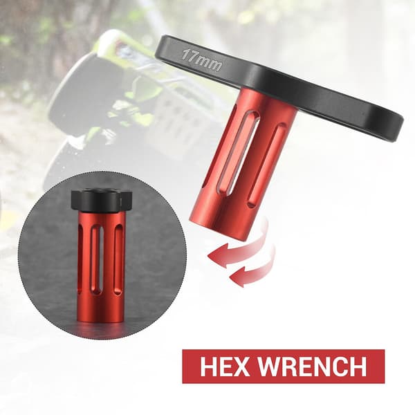 Metallhjulmutterhylsa Hex-nyckelverktyg för 1:8 Off-Road RC-bil SUMMIT E-