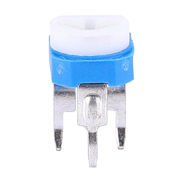 50 st 100-2000K¦¸(50K) Hög Precision Horisontell Blå Vit Potentiometer Variabel Resistor