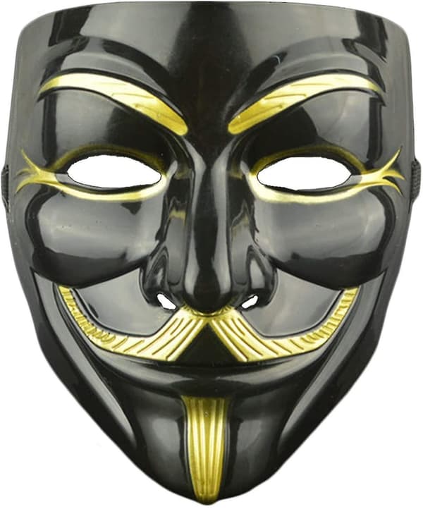 3-pack V för Vendetta-mask för vuxna/barn, anonym mask