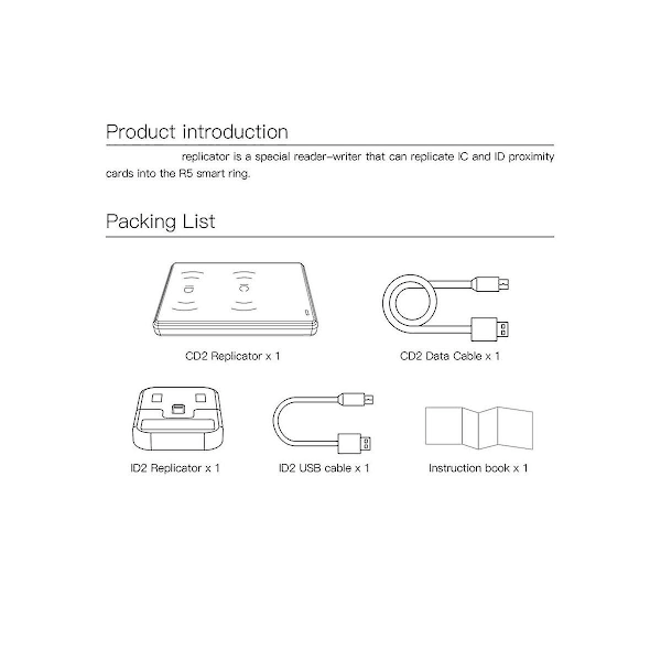 CDS RFID-replikator för R5 Smart Ring Kopiera IC- och ID-kort