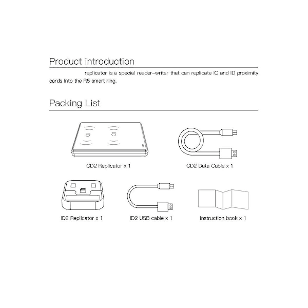 CDS RFID Replikator til R5 Smart Ring Kopiering af IC og ID Kort