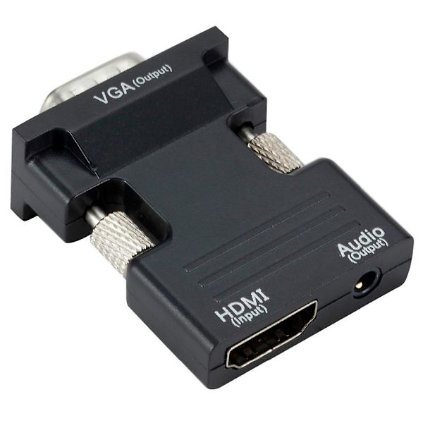 Hona till VGA-kontakt med ljudadapter, stöder 1080p-signalutgång