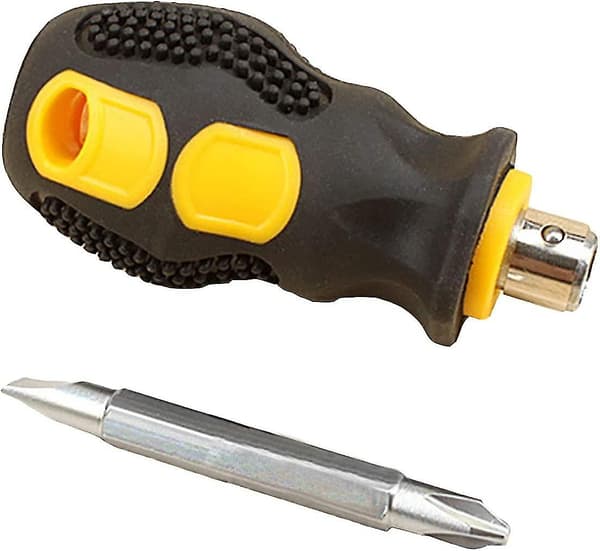Mini Phillips Flat Head Rostfritt Stål Skruvmejsel Dubbel Användning