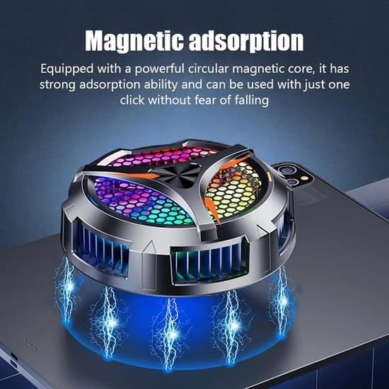Magnetic Tablet Cooler, 3.9 inch, 20W, with Temperature Display for Devices
