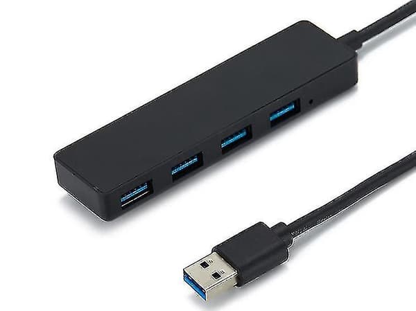 4-portars USB 3.0-hubb, ultraslim data-USB-hubb, för Macbook, Mac Pro, Mac Mini, Imac, Surface Pro, Xps, PC, flash-enhet, mobil hårddisk