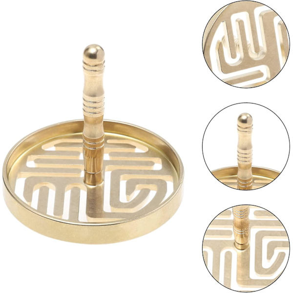 Rökelseform i mässing, rökelsekonform, rökelseaskverktyg, rökelsetillverkningssats för gör-det-själv-doft, yoga, meditationstillbehör (6 cm)