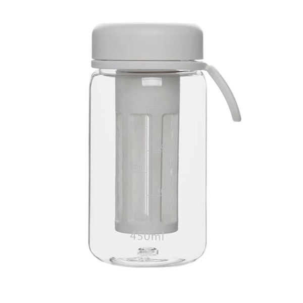 Koldbrygget Kaffemaskine Rejsekrus med Blødt Silikonehåndtag Bærbar Iskaffe & Te Infuser