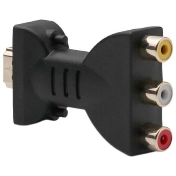 HDMI hann til 3 RCA hunn kompositt AV lyd videoadapter TV-omformer