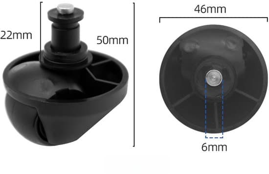 Forhjul - Til Dreame L10 Pro L10 Plus 1T X10 X20 X30 Robotstøvsuger - Hjul Tilbehør