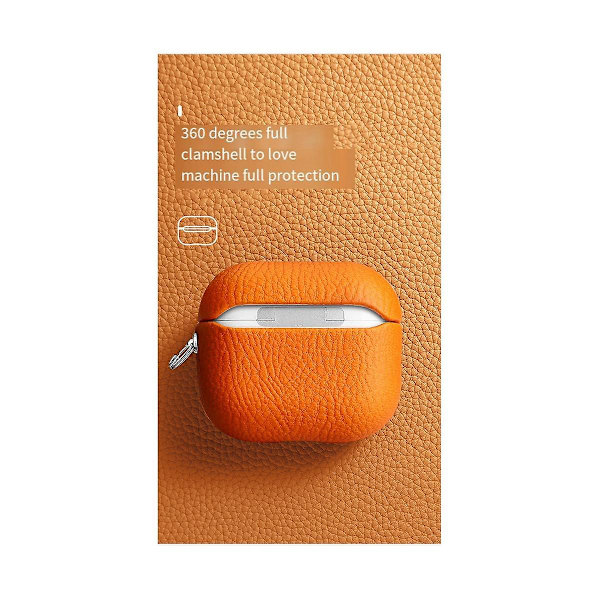 Elegant blødt lychee-mønster beskyttende høretelefoncover til etuier - Trend-sort