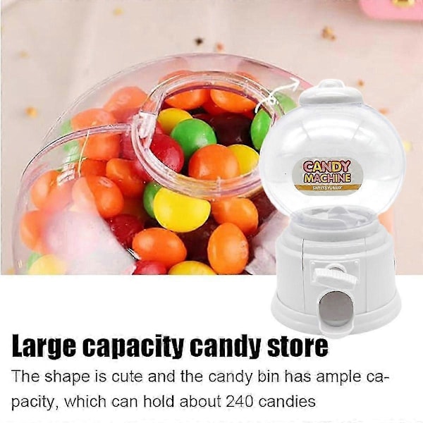 Bærbar Børne Slikautomat Plast Mini Gumball Dispenser Børn Børnehave Gave