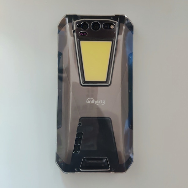 Passer til Unihertz Tank mobiltelefon etui beskyttende cover fuldt transparent almindelig malet læder etui TPU