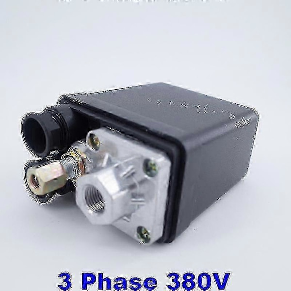Högkvalitativ 175psi 10bar 380v 20a 3-fas Luftkompressor Tryckströmbrytare Kontrollventil - 1 Port - 6-8bar Område hwy