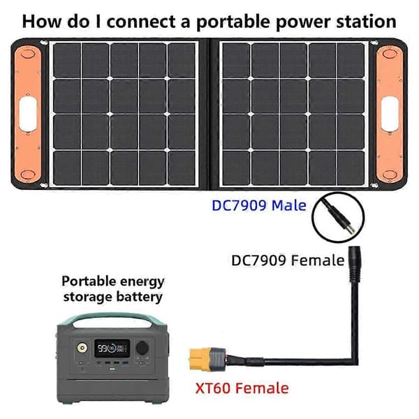 XT60 Hun til DC7.9mmx0.9mm Strømadapterkabel 14AWG Kabel til Udendørs Strøm