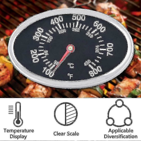 BBQ Grill Låg Termometer Varmeindikator Udskiftning Master Til Nexgrill