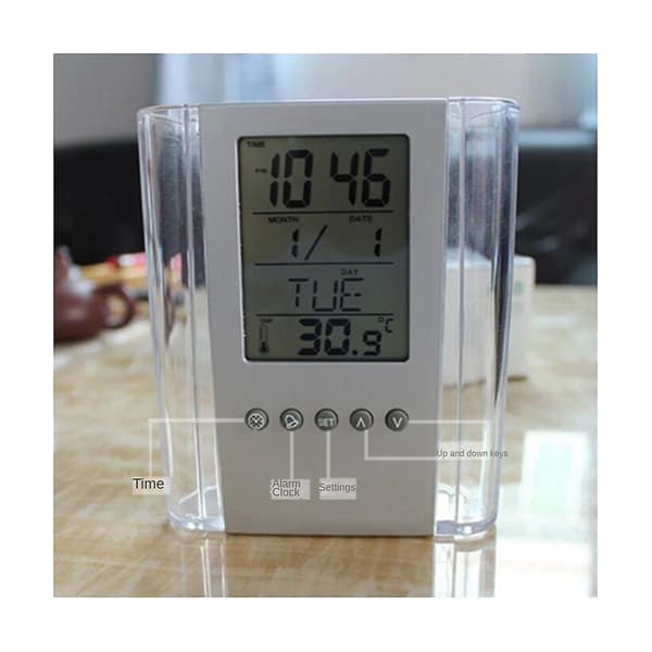 Evighetskalender Penna Klocka Elektronisk Penna Klocka Cylinder Elektronisk Väckarklocka
