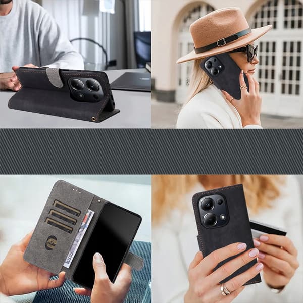 RFID-pungcover til Xiaomi Redmi Note 14 Pro 5G / POCO X7 5G Grøn